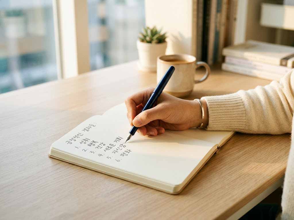 팀 페리스 두려움 설정 2페이지, 행동했을 때 얻을 수 있는 이점을 작성하는 장면